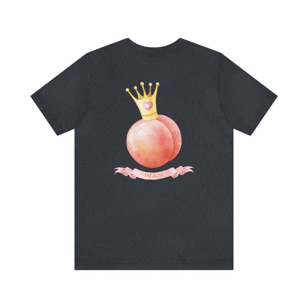 Watercolor Peach Princess T Shirt Unisex Jersey Tee Black